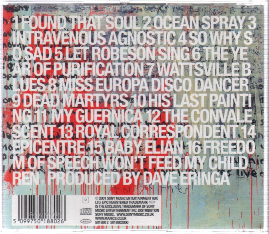 Manic Street Preachers - Know Your Enemy - Cd