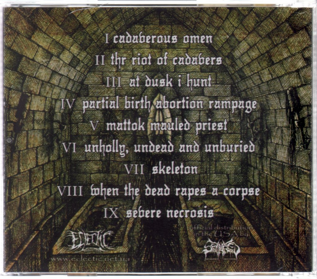 Chamber Of Torture - Cadaverous Omen - Cd