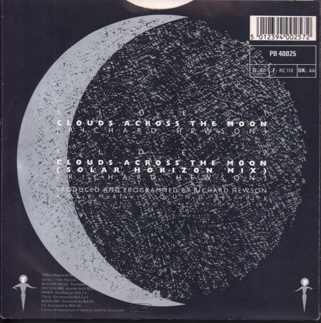 Rah Band - Clouds Across The Moon - 7 Inch