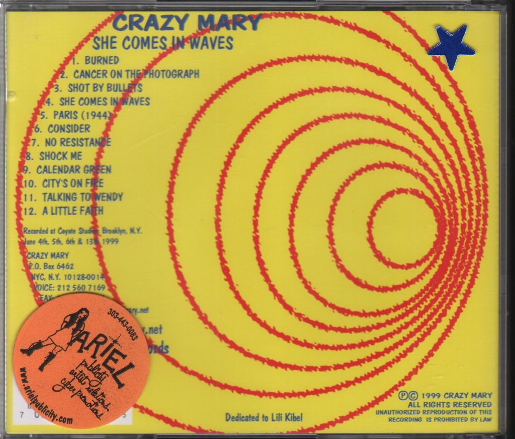 Crazy Mary - She Comes In Waves - Cd