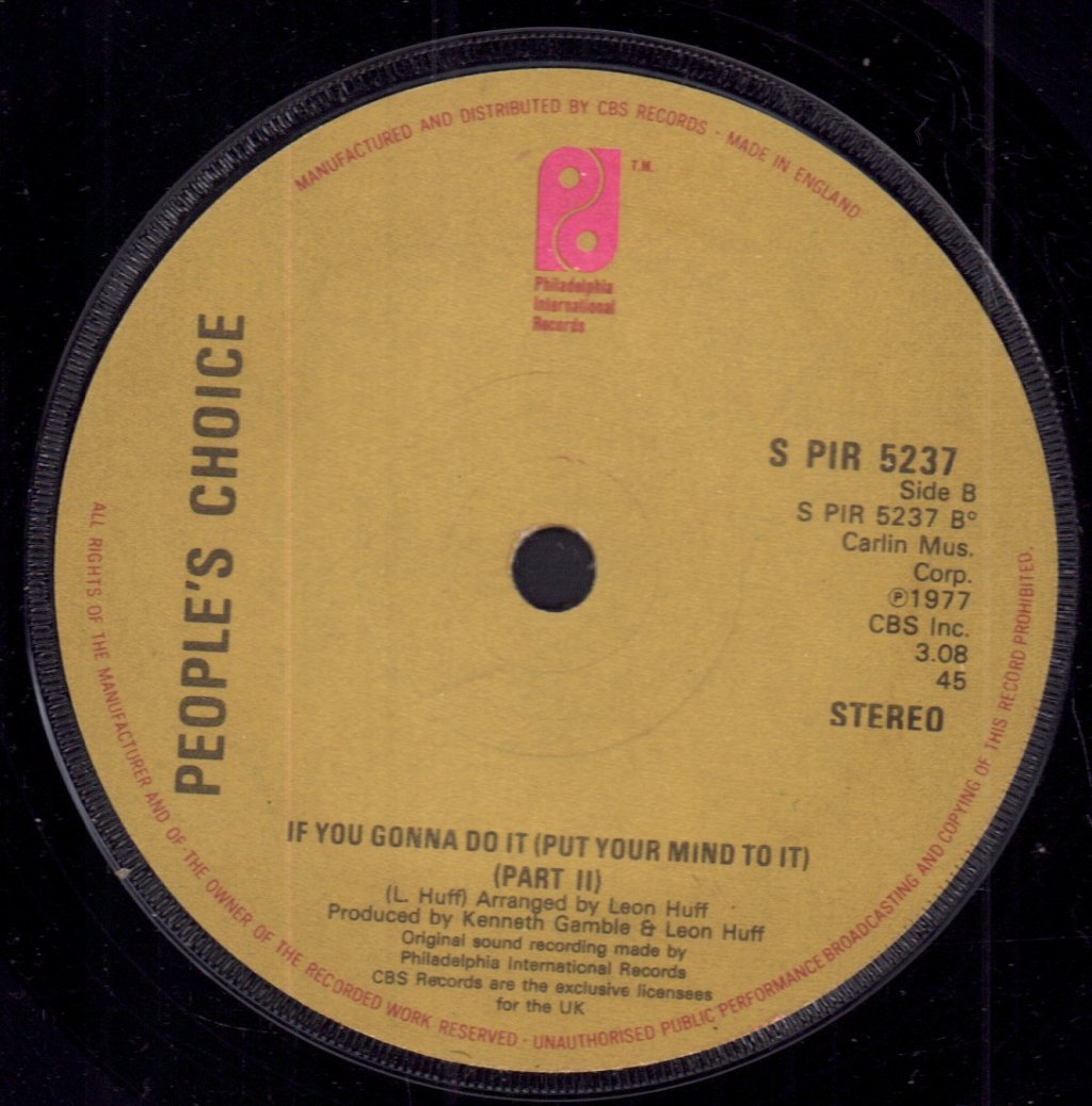 People's Choice - If You Gonna Do It - 7 Inch – Vinyl Tap