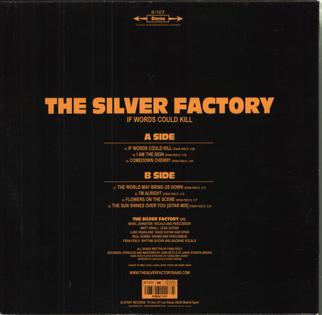 Silver Factory - If Words Could Kill - 10 Inch