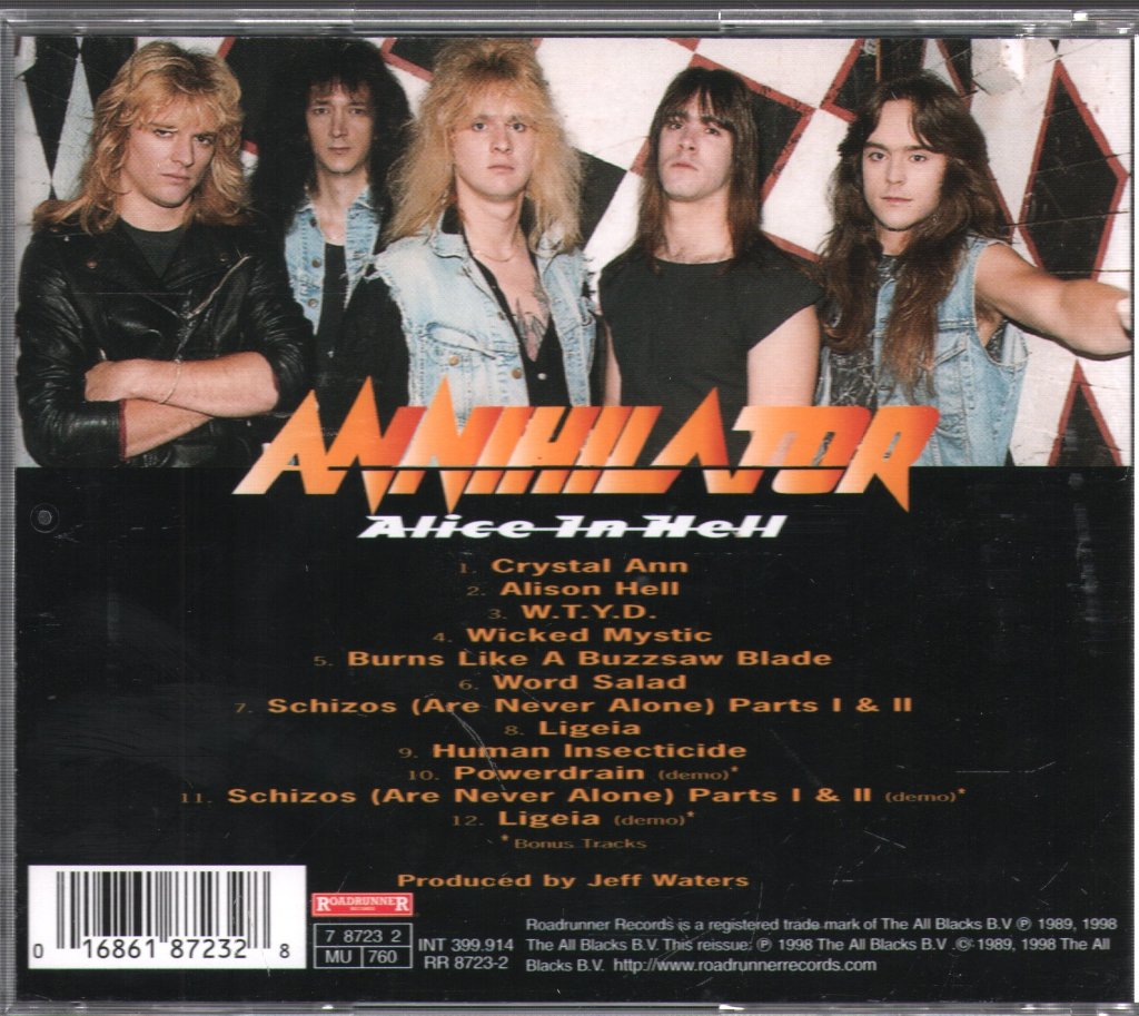 Annihilator - Alice In Hell - Cd
