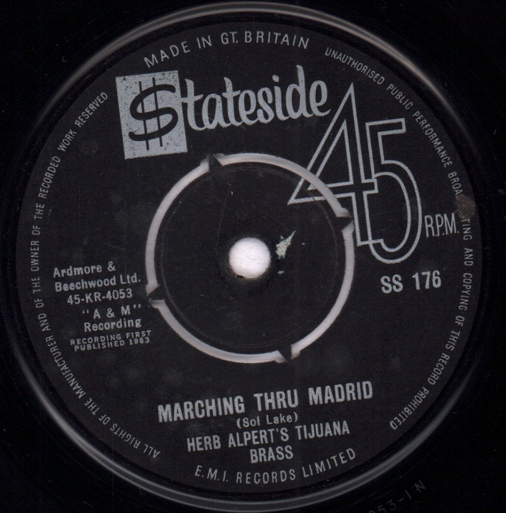 Herb Alpert's Tijuana Brass - Marching Thru Madrid - 7 Inch