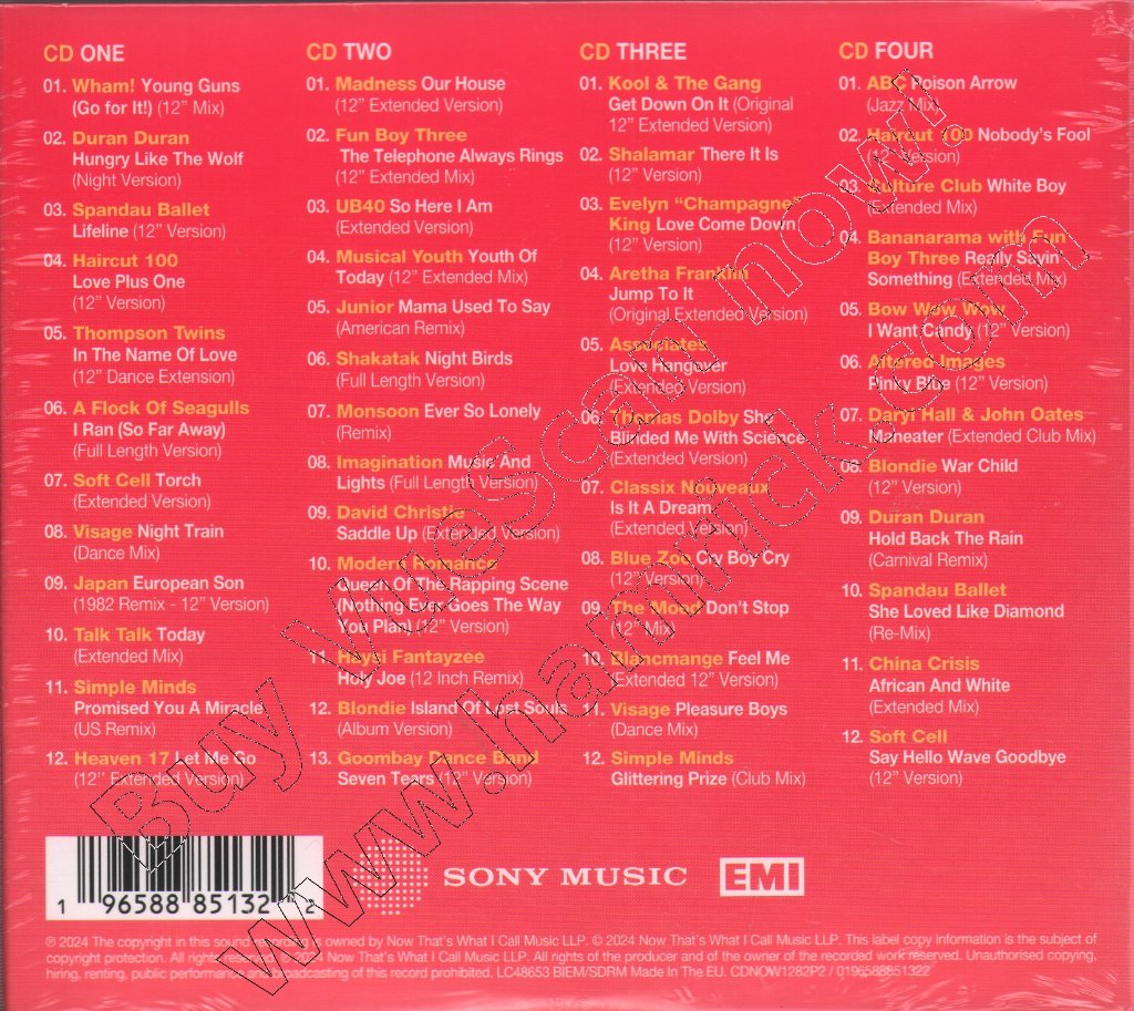 Various Artists - Now 12" 80s: 1982 - Part 2 - Cd Set