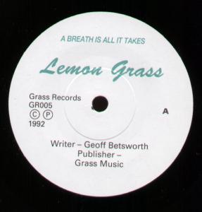 Lemon Grass - A Breath Is All It Takes - 7 Inch