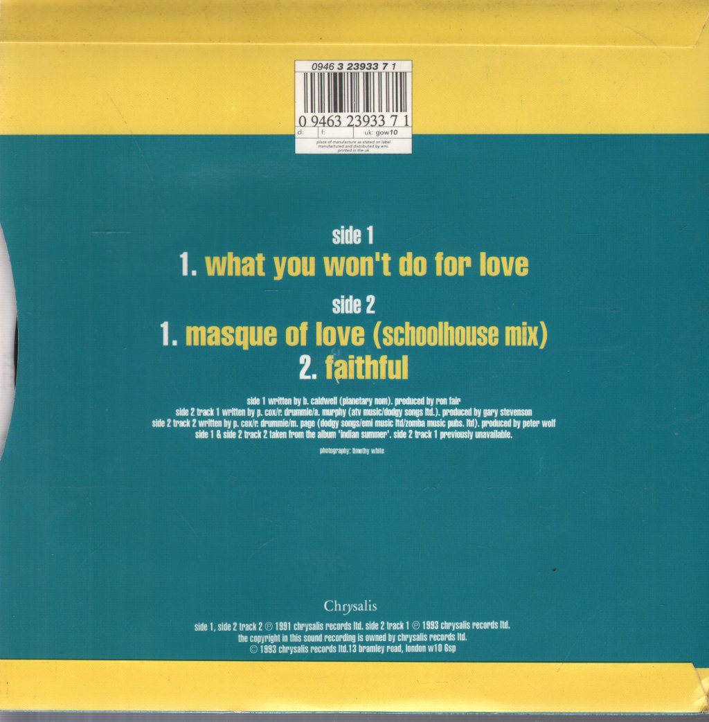 Go West - What You Won't Do For Love - 7 Inch