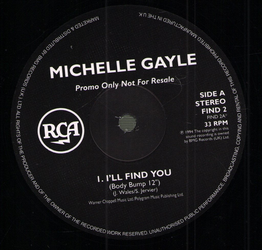 Michelle Gayle - I'll Find You - 12 Inch