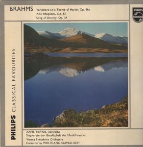 Wolfgang Sawallisch / Vienna Symphony Orchestra - Brahms - Variations On A Theme Of Haydn - Lp