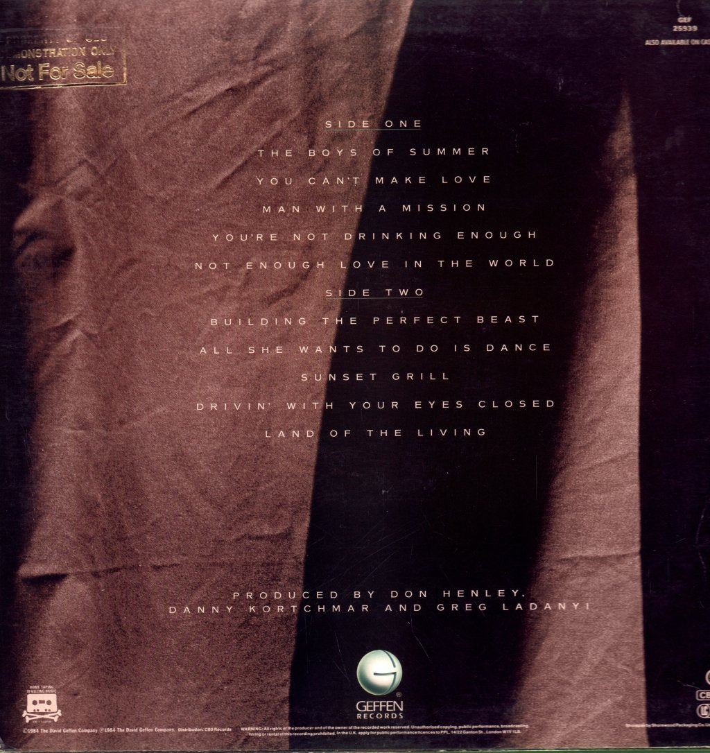 Don Henley - Building The Perfect Beast - Lp