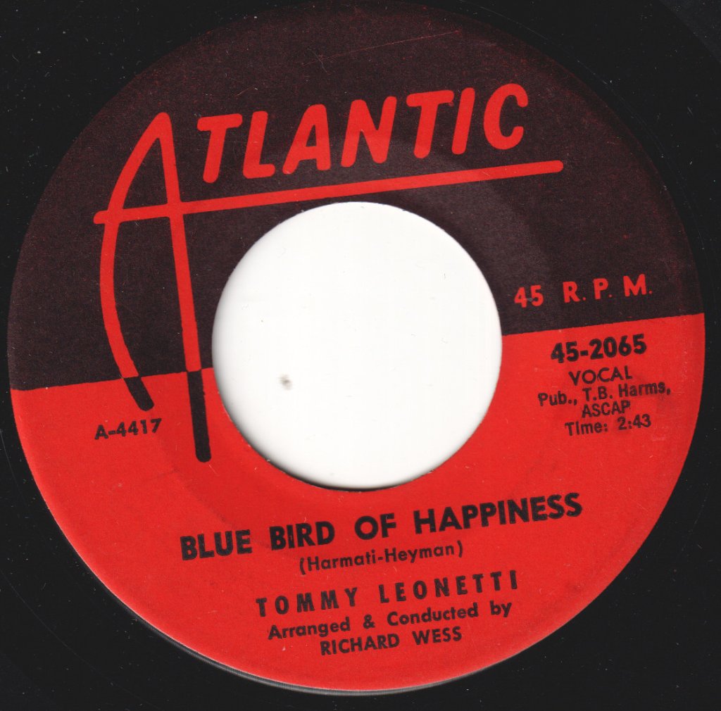 Tommy Leonetti - Without Love / Blue Bird Of Happiness - 7 Inch