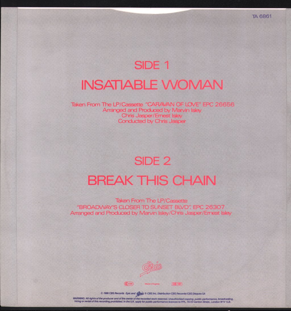 Isley Jasper Isley - Insatiable Woman - 12 Inch