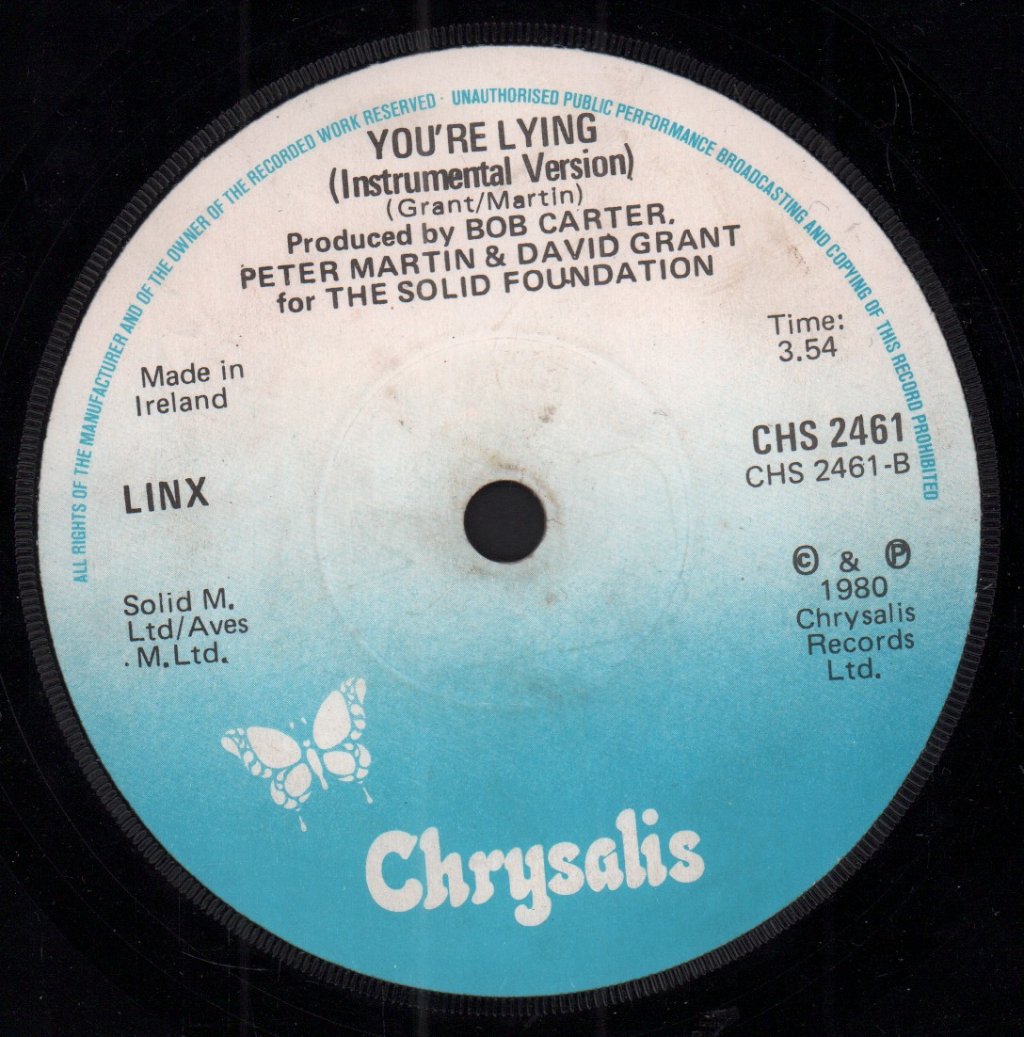 Linx - You're Lying - 7 Inch