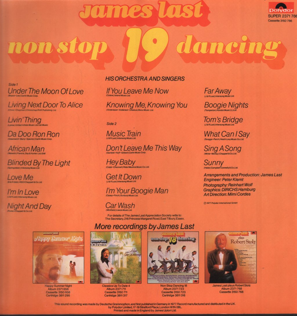 James Last - Non Stop Dancing 19 - Lp