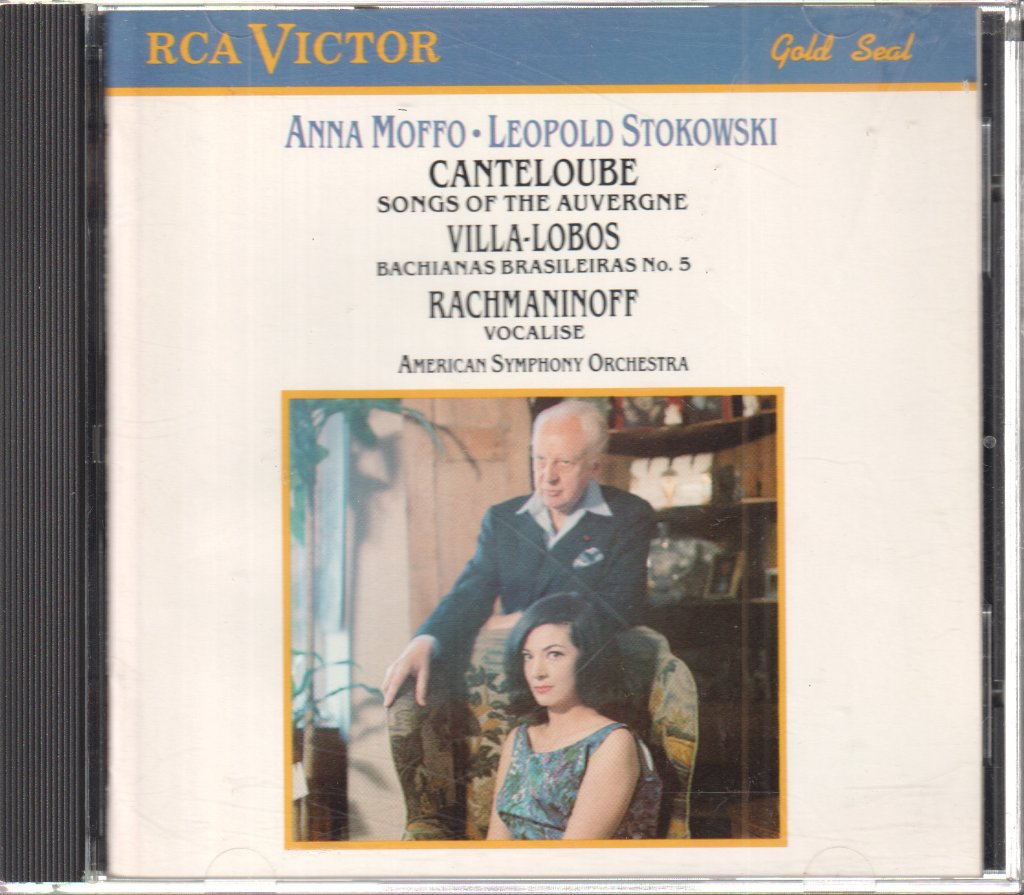 Anna Moffo, American Symphony Orchestra, Leopold Stokowski - Canteloube / Villa Lobos / Rachmaninoff - Songs Of The Auvergne / Bachianas Brasileiras No. 5 / Vocalise - Cd
