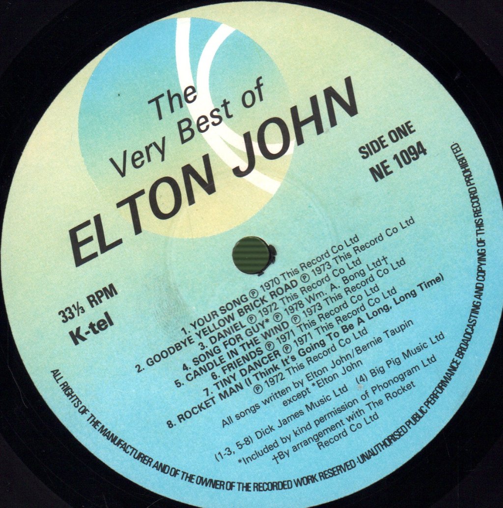Elton John - Very Best Of - Lp