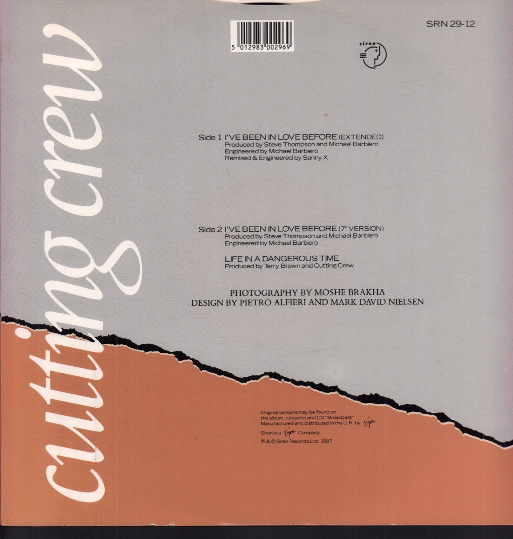 Cutting Crew - I've Been In Love Before - 7 Inch