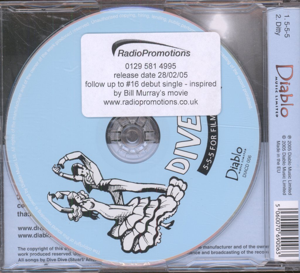 Dive Dive - 5-5-5 For Filmstars - Cd