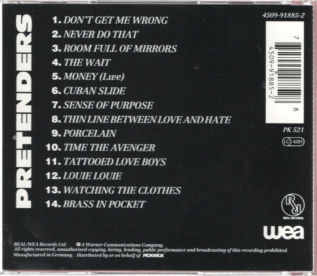Pretenders - Don't Get Me Wrong - Cd