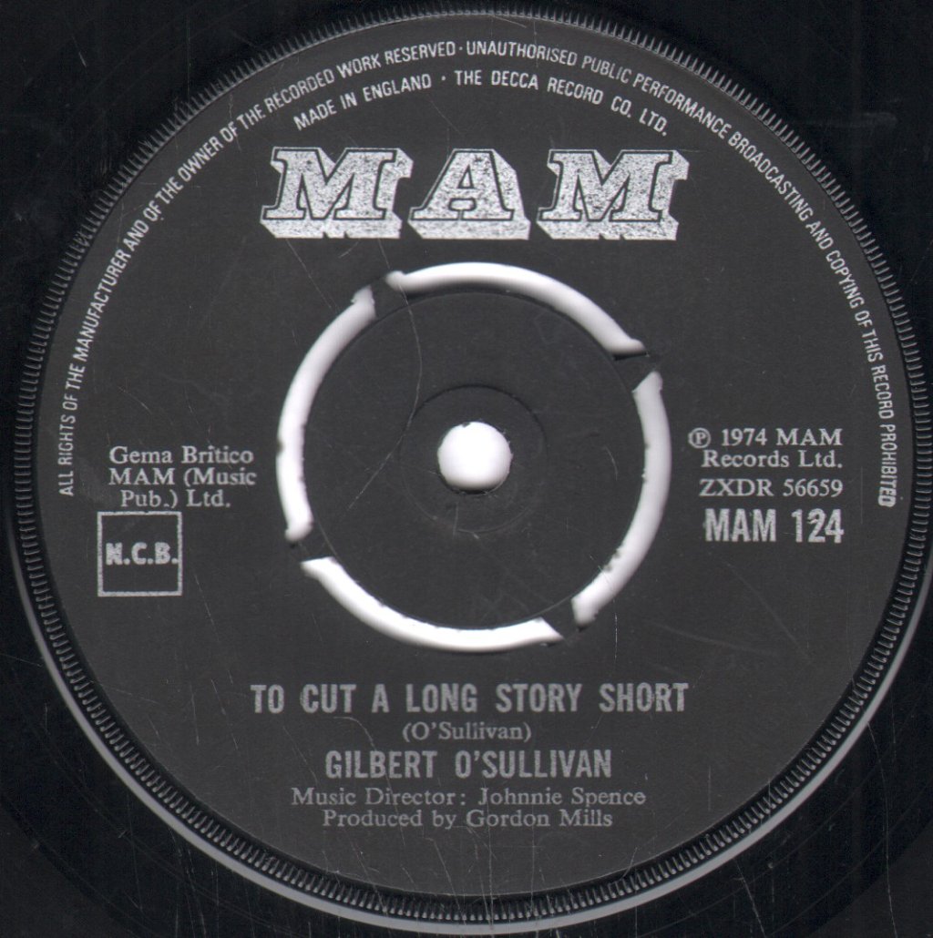 Gilbert O'Sullivan - Christmas Song - 7 Inch