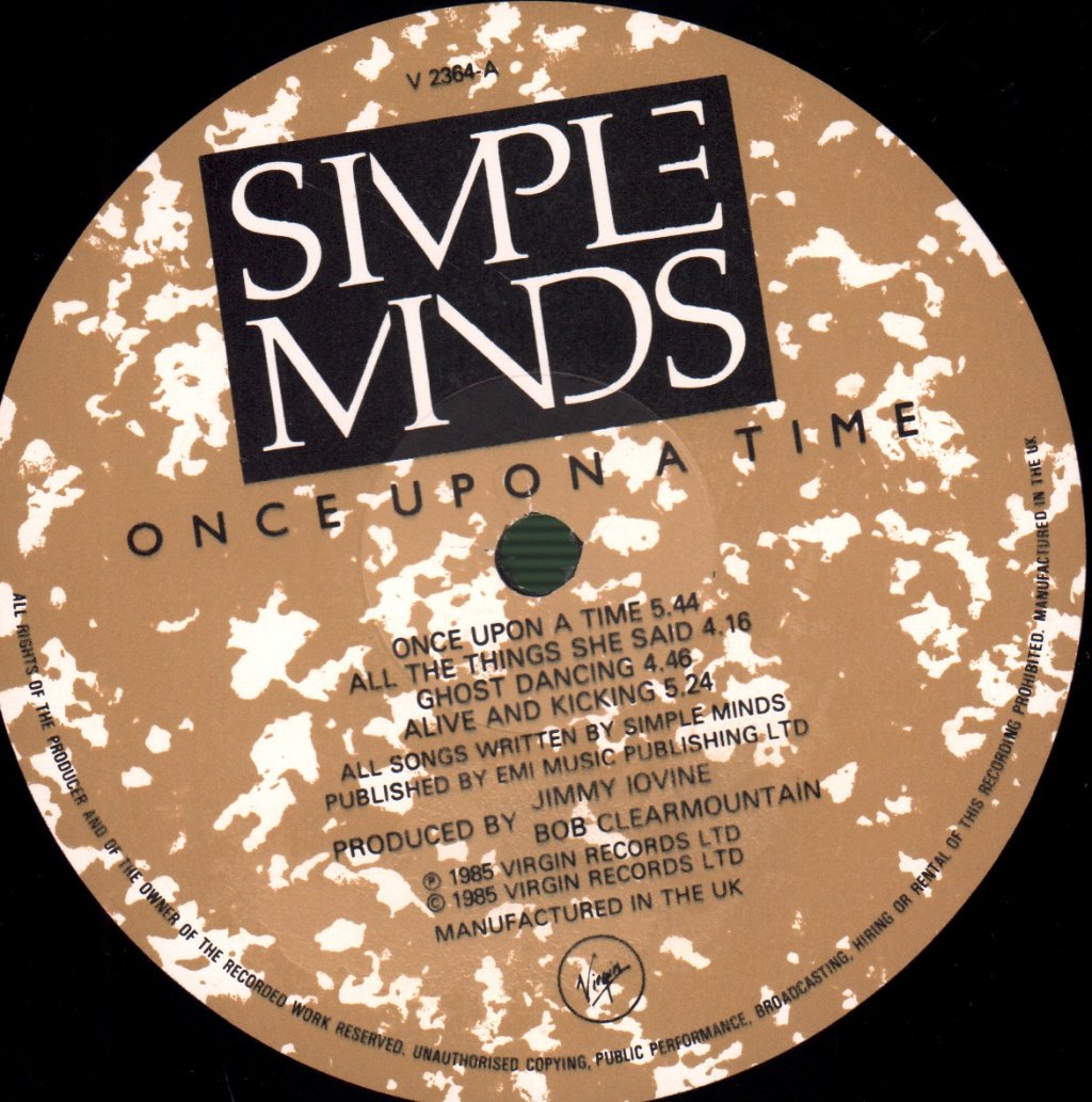 Simple Minds - Once Upon A Time - Lp
