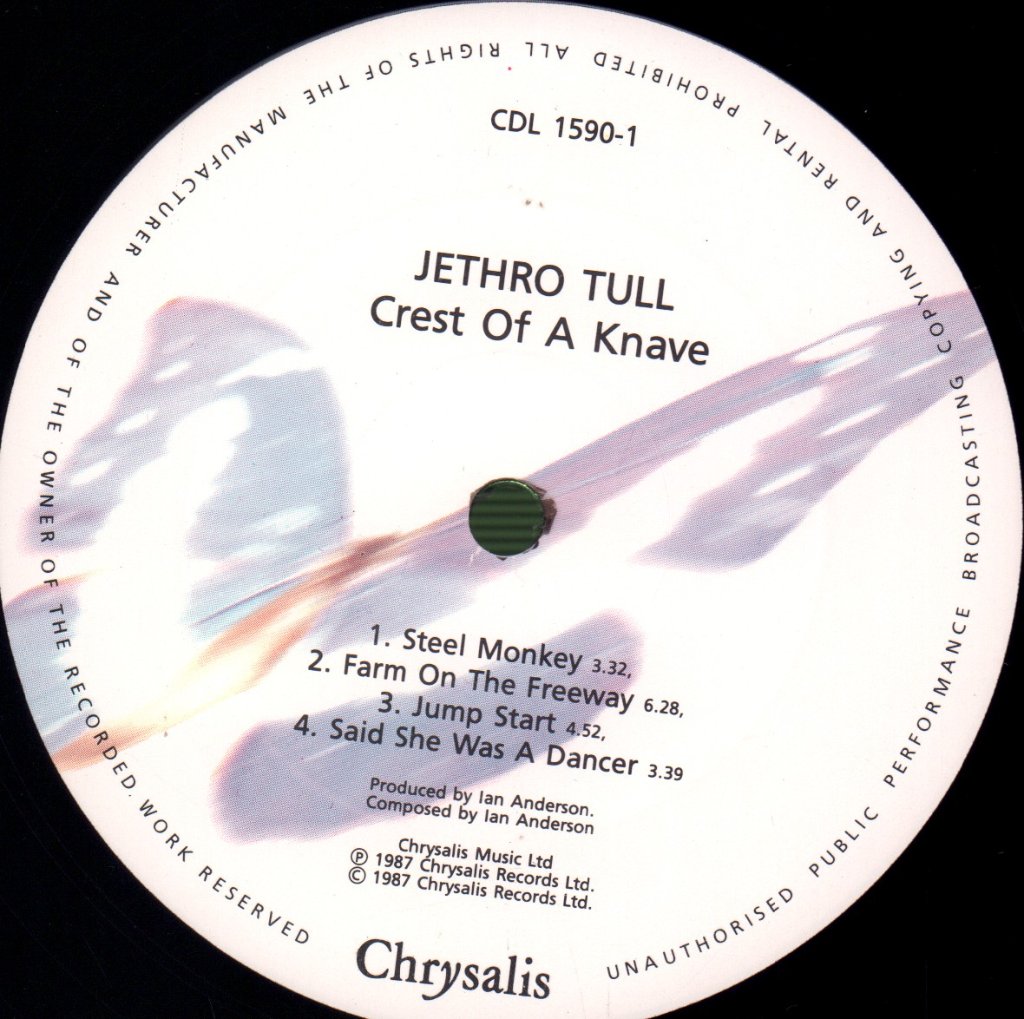 Jethro Tull - Crest Of A Knave - Lp