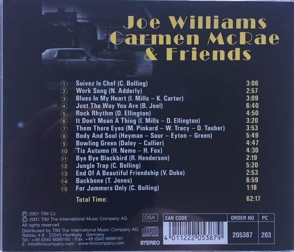 Joe Williams And Carmen McRae - Blues In My Heart - Cd