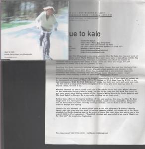 Clue To Kalo - Come Here When You Sleepwalk - Cd