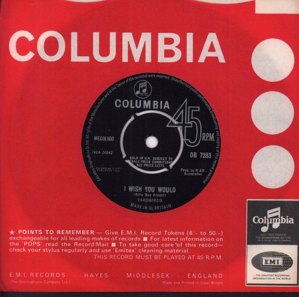 Yardbirds - I Wish You Would - 7 Inch