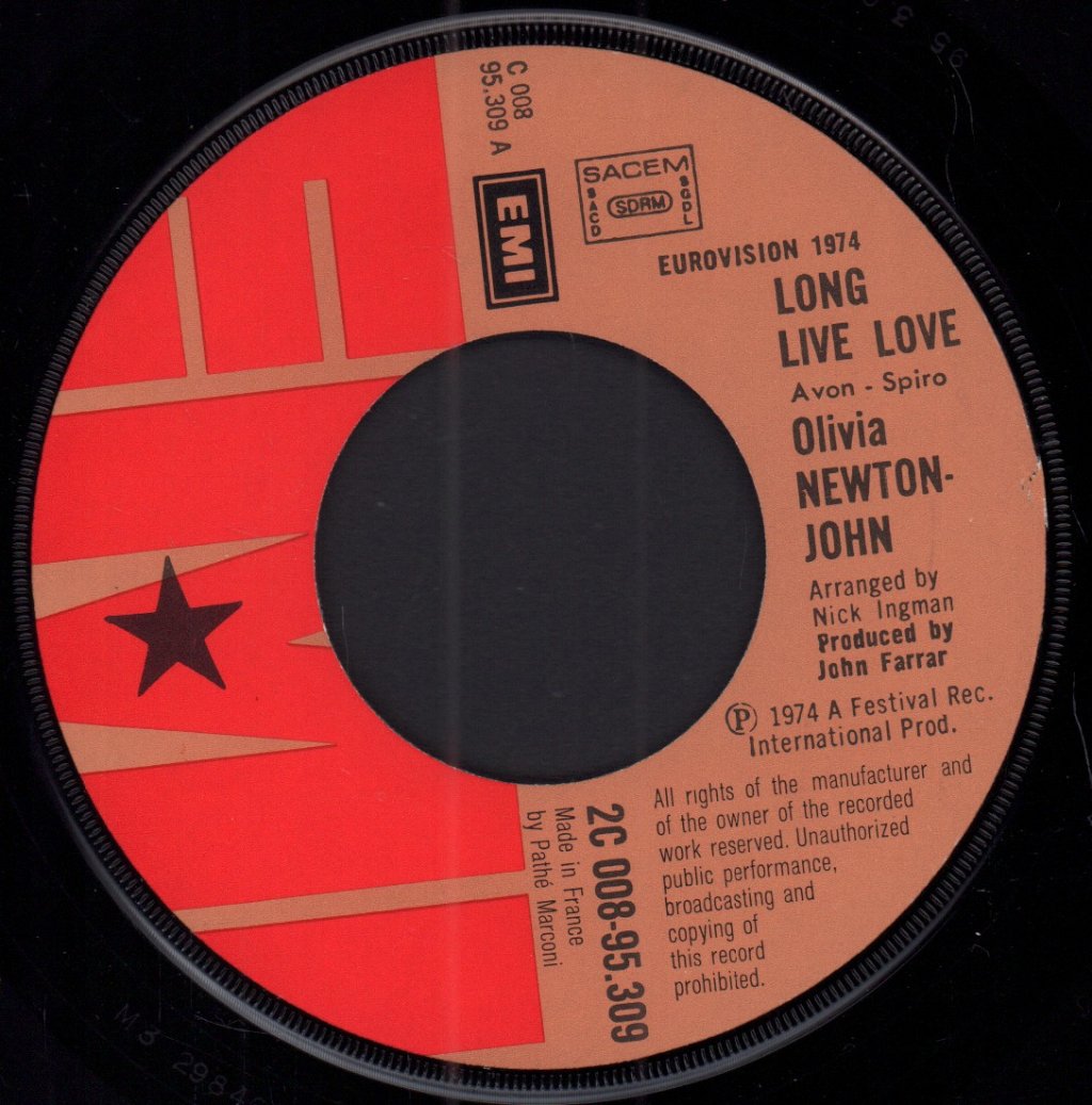 Olivia Newton John - Long Live Love - 7 Inch