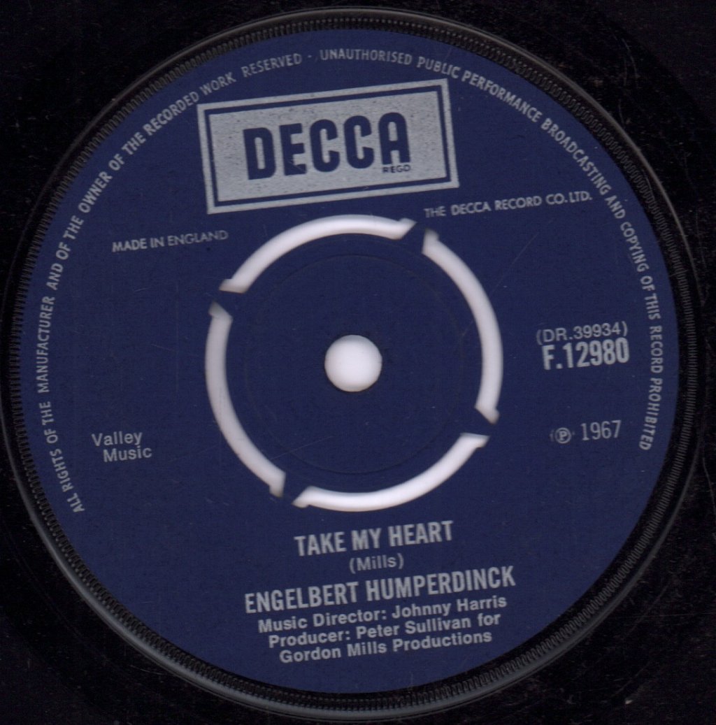 Engelbert Humperdinck - Winter World Of Love - 7 Inch
