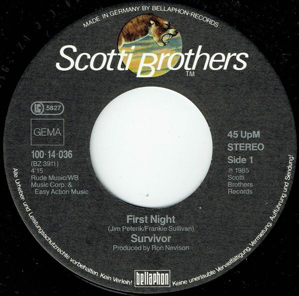 Survivor - First Night - 7 Inch