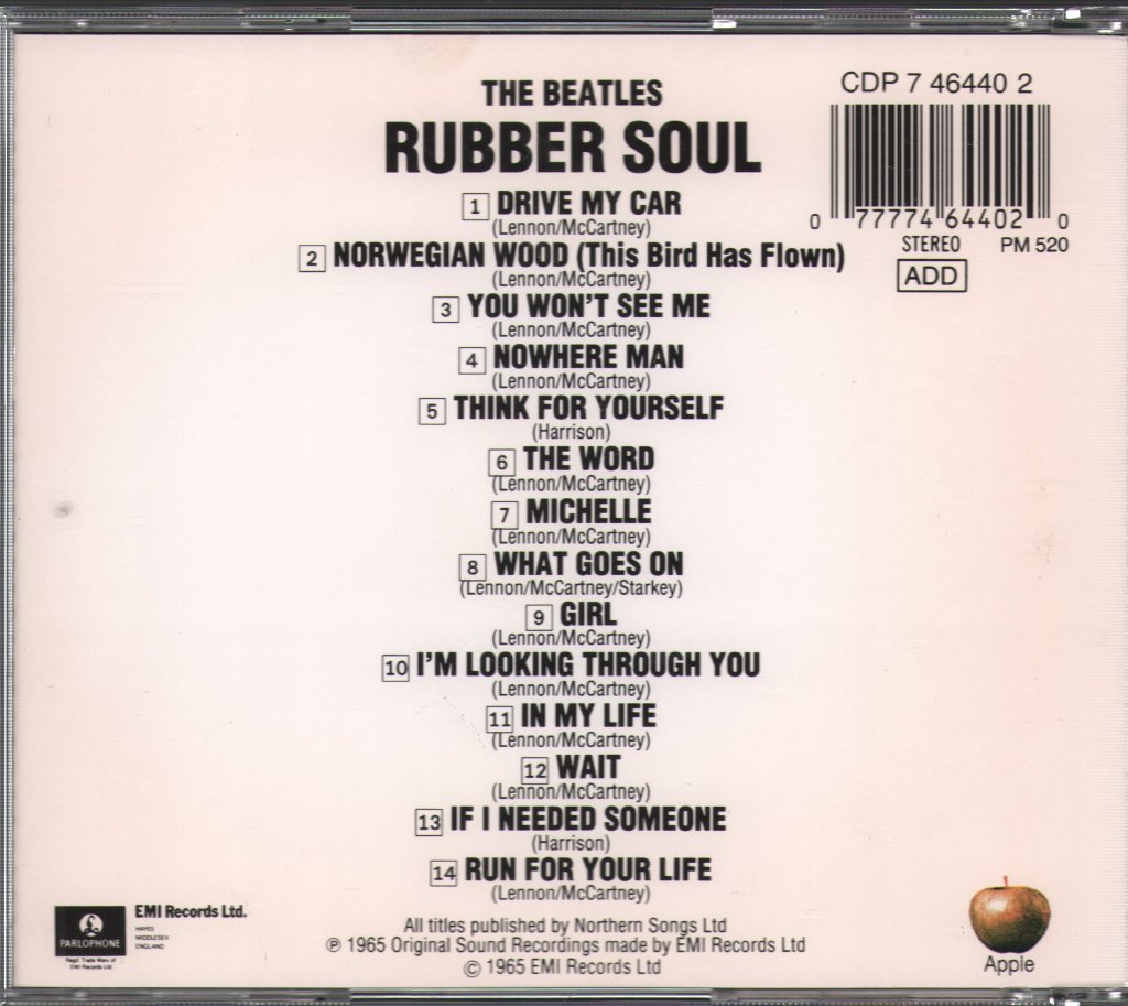 Beatles - Rubber Soul - Cd