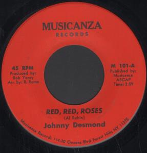 Johnny Desmond - Red Red Roses - 7 Inch