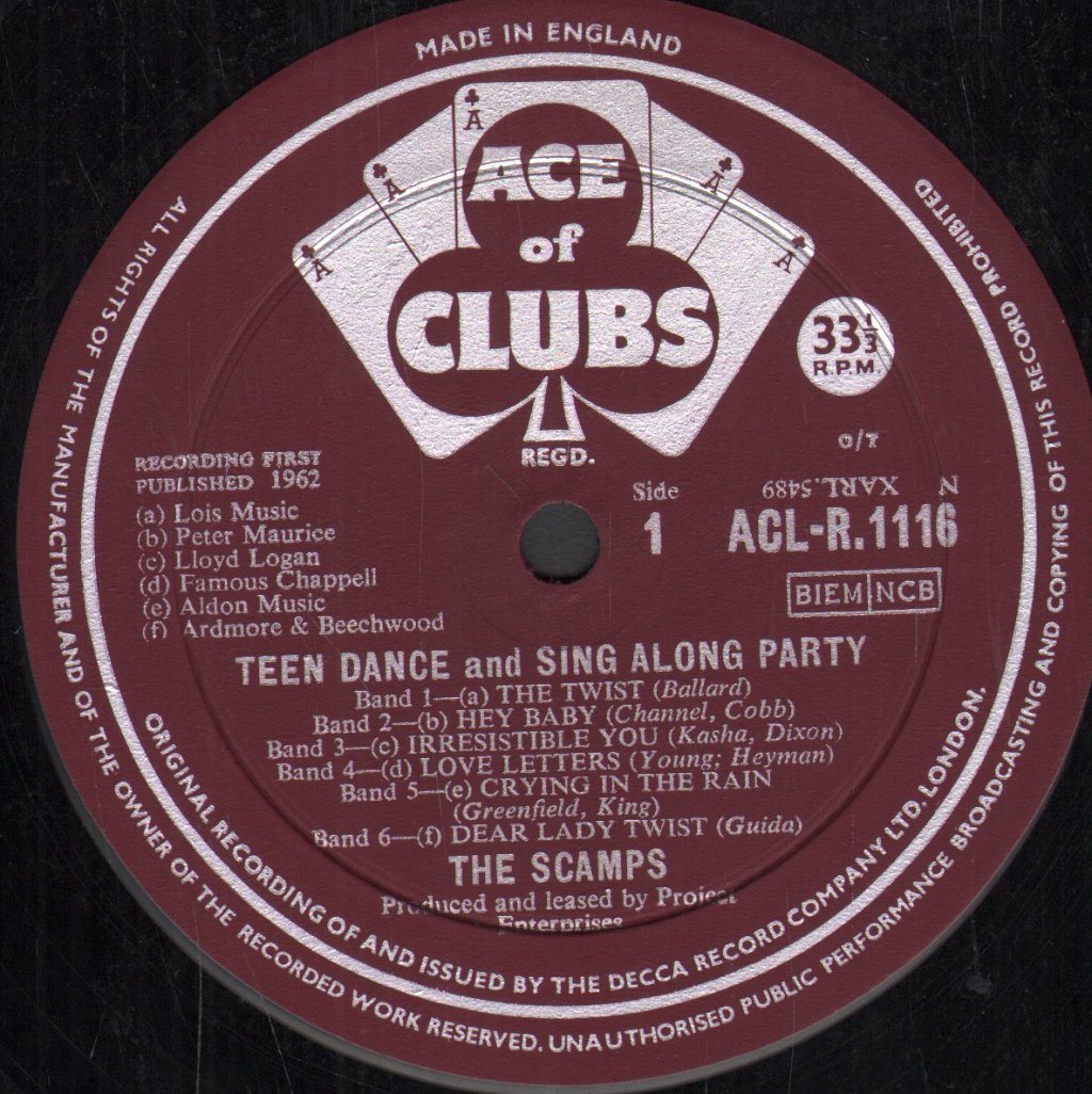 Scamps - Teen Dance And Sing Along Party - Lp