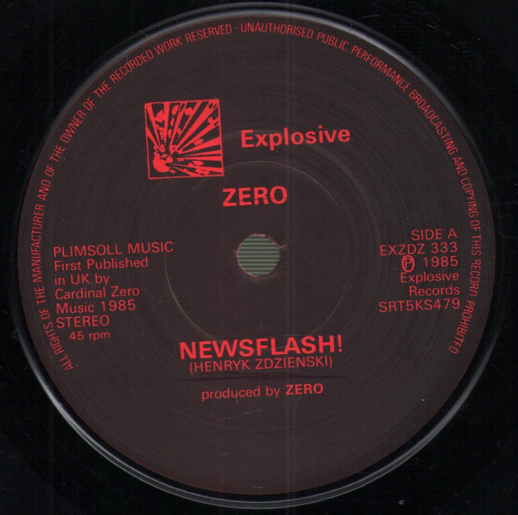 Zero - Newsflash! - 7 Inch