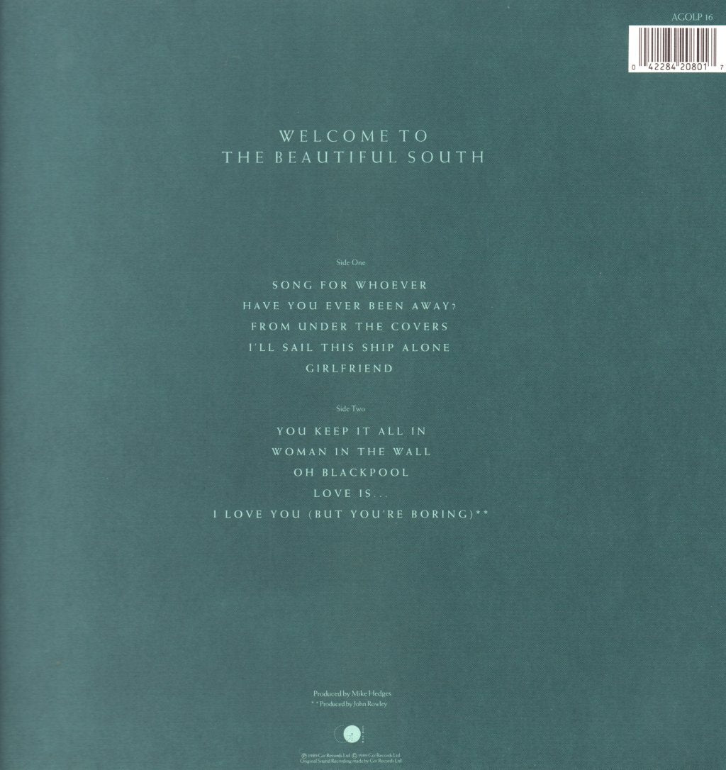 Beautiful South - Welcome To The - Lp