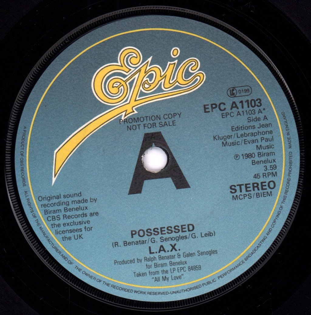L.a.x. - Possessed - 7 Inch