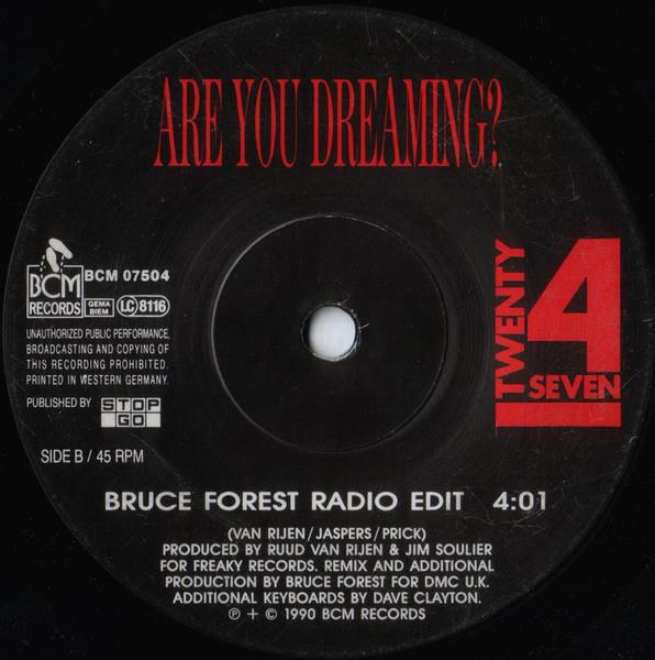 Twenty 4 Seven featuring Captain Hollywood - Are You Dreaming - 7 Inch