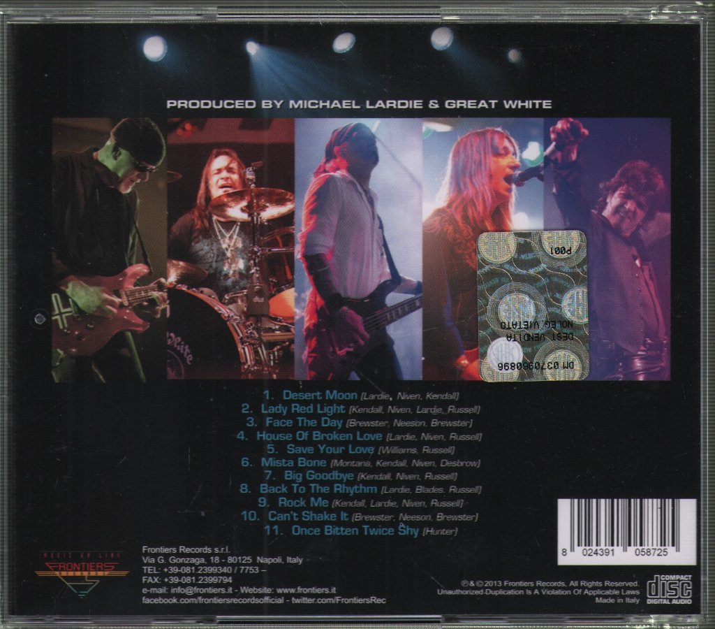 Great White - 30 Years - Live From The Sunset Strip - Cd