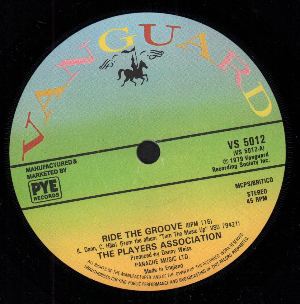 Players Association - Ride The Groove - 7 Inch