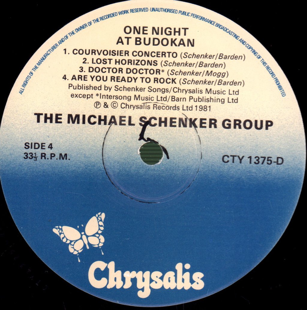 Michael Schenker Group - One Night At Budokan - Double Lp