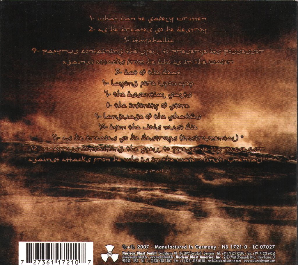 Nile - Ithyphallic - Cd
