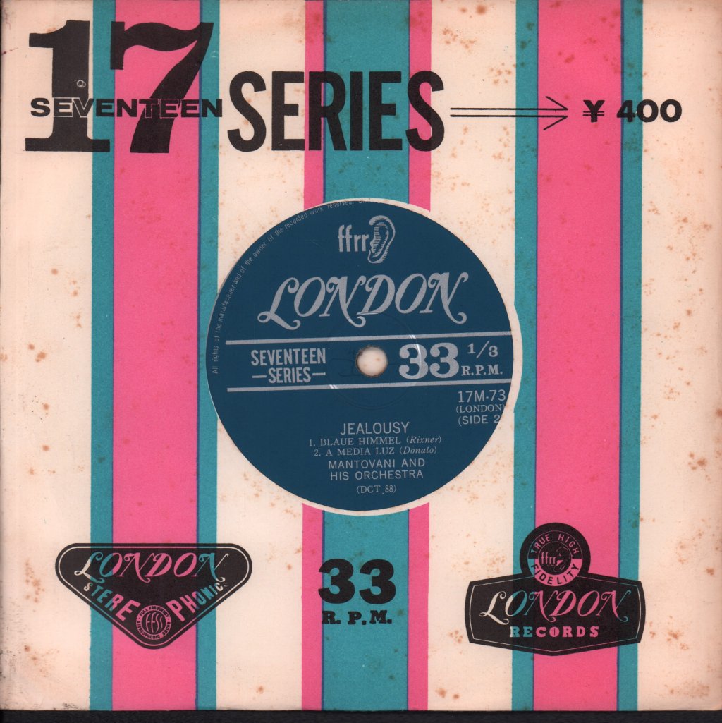 Mantovani And His Orchestra - jealousy - 7 Inch