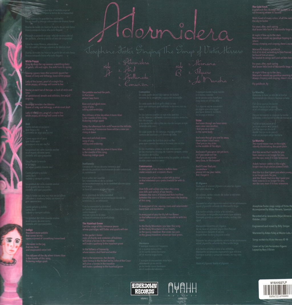 Josephine Foster - Adormidera (Josephine Foster Sings the Songs of Victor Herrero) - Lp