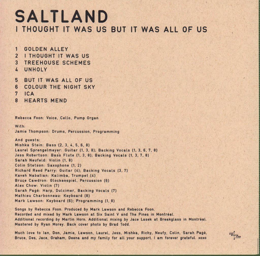 Saltland - I Thought It Was Us But It Was All Of Us - Lp