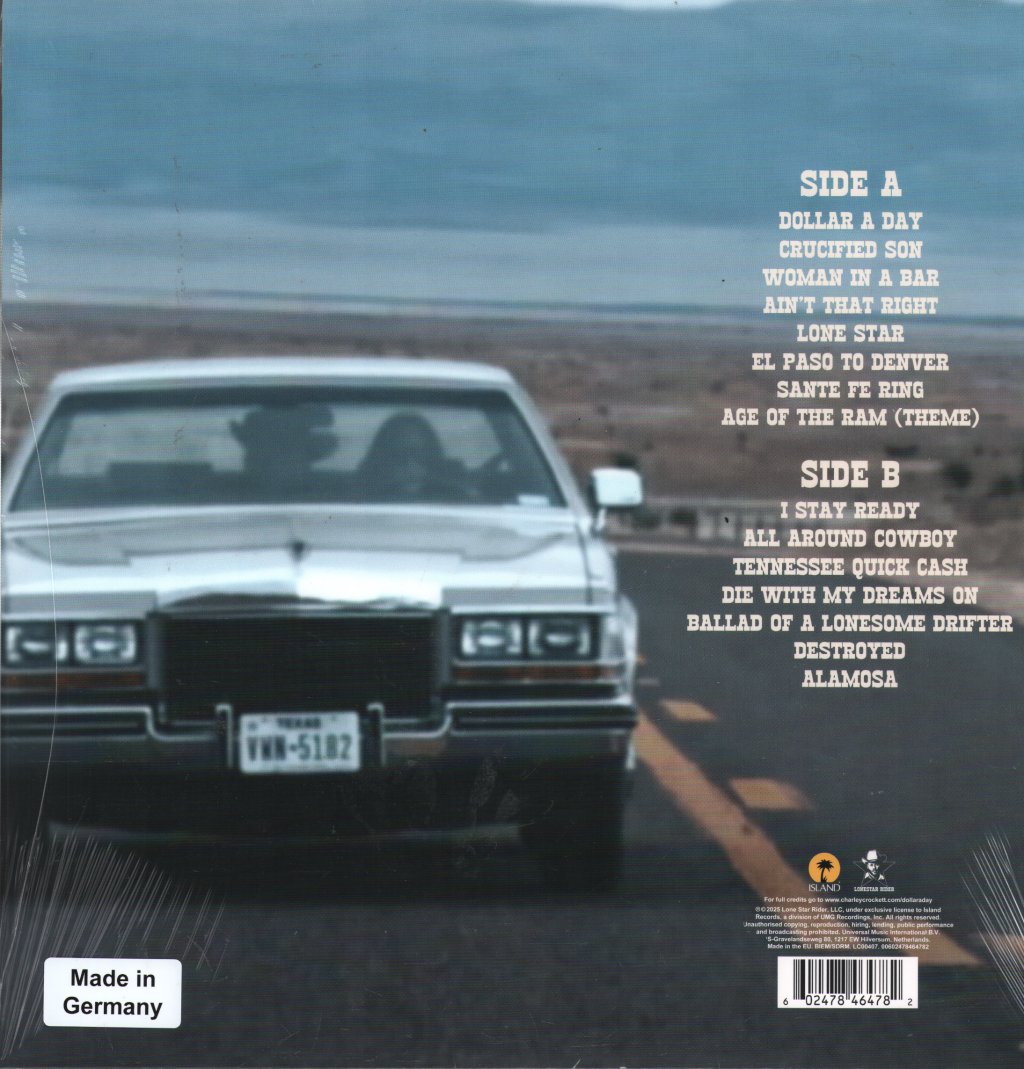 Charley Crockett - Dollar A Day - Lp