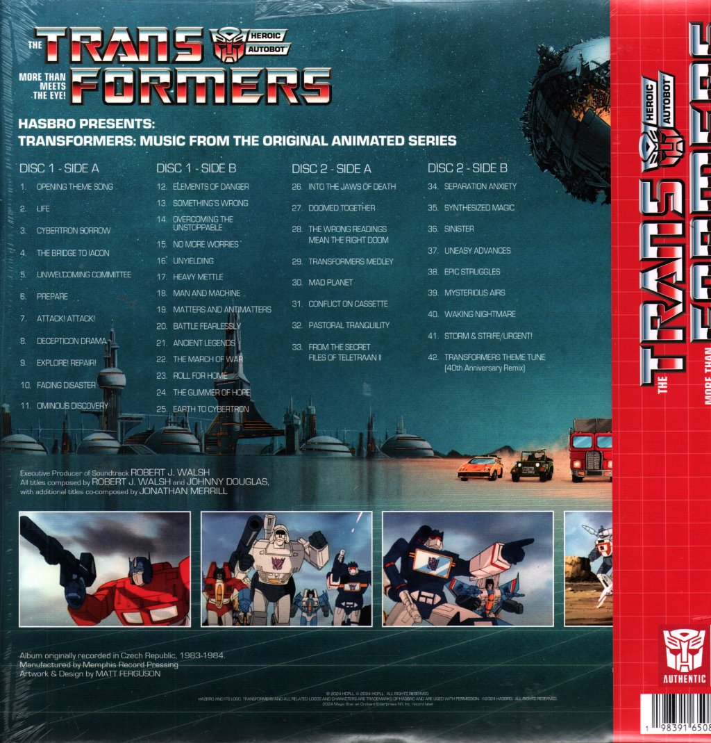 Transformers - Music From The Original Animated Series - Double Lp