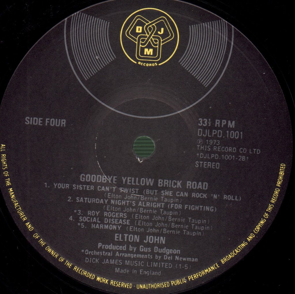 Elton John - Goodbye Yellow Brick Road - Double Lp