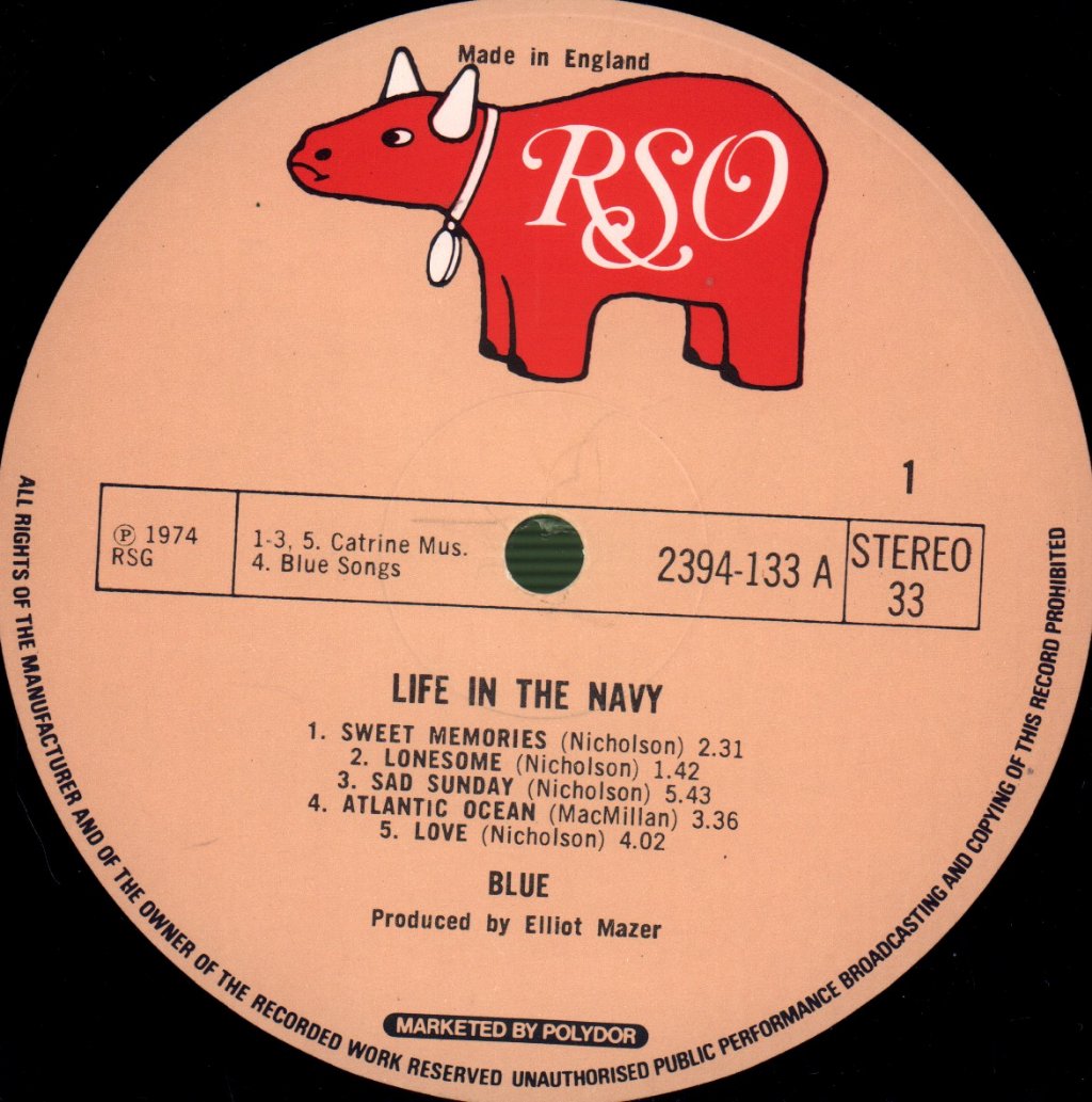 Blue - Life In The Navy - Lp